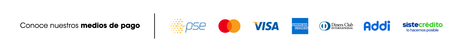 Métodos de pago Chopper